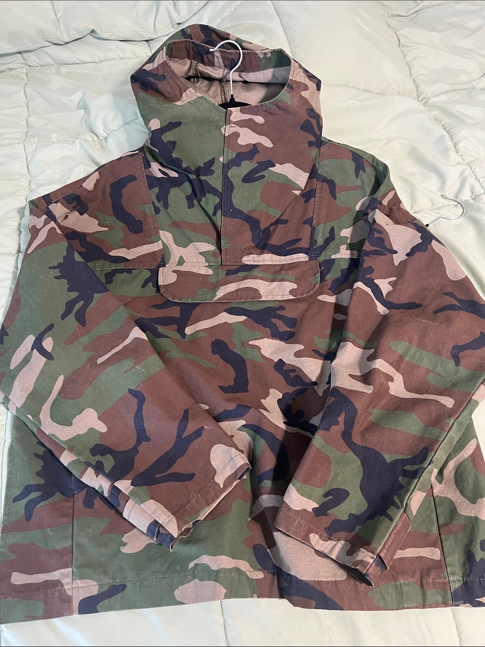 Fear Of God Camo Pullover Anorak Jacket - Green/Brown/Black